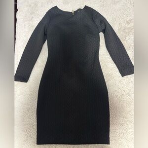 Dynamite Black Mini Long Sleeve Dress